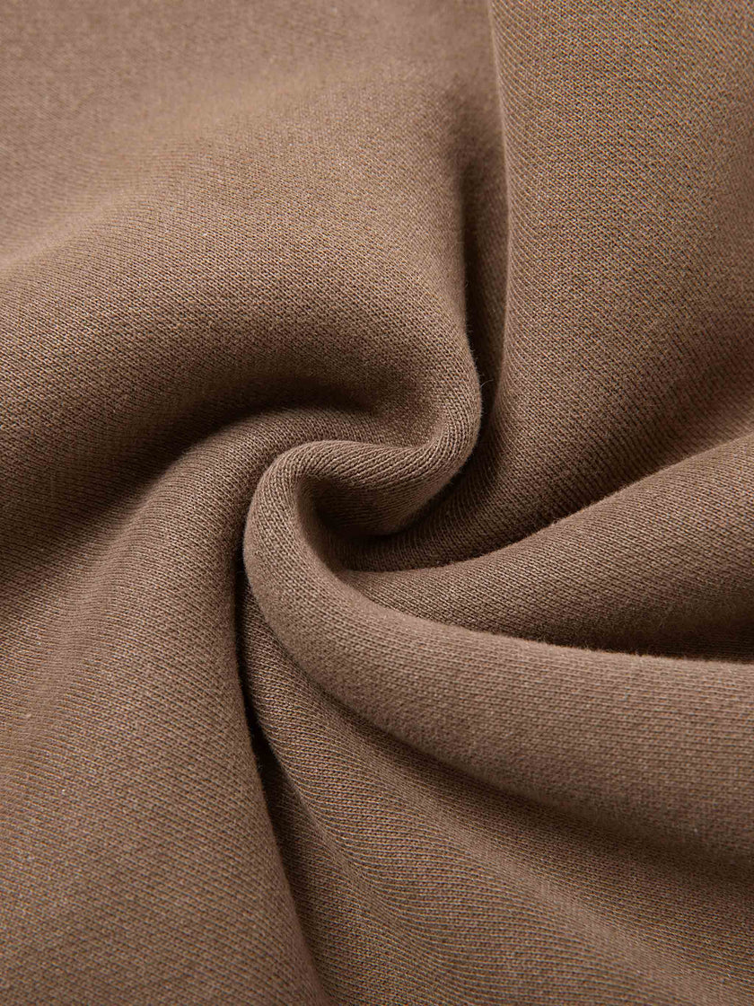 Closeup of vintage washed Coffee exterior fabric texture on Vintage Washed Edition Pants