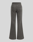 Back view of Vintage Washed Edition Pants in Dark Gray with flared legs and rear pocket details