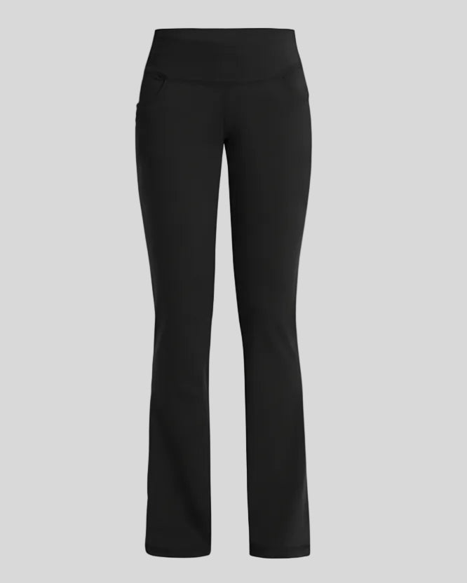 Front 3D view of Athlesi FlexEase Pocket Active Pant in black