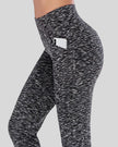 Side pocket closeup of dark gray Athlesi FlexEase Pocket Active Pant