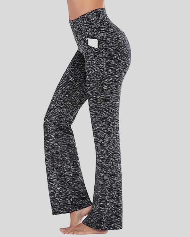 Side pocket detail of dark gray Athlesi FlexEase Pocket Active Pant