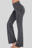 Side view of Athlesi FlexEase Pocket Active Pant in gray, showing straight-leg fit