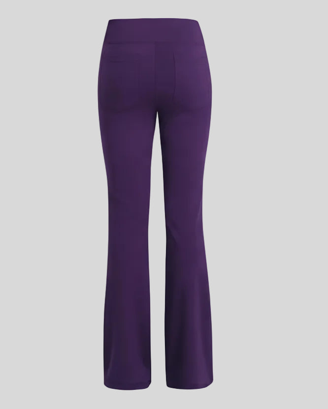 Back 3D view of Athlesi FlexEase Pocket Active Pant in violet