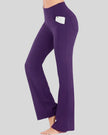 Side pocket detail of violet Athlesi FlexEase Pocket Active Pant