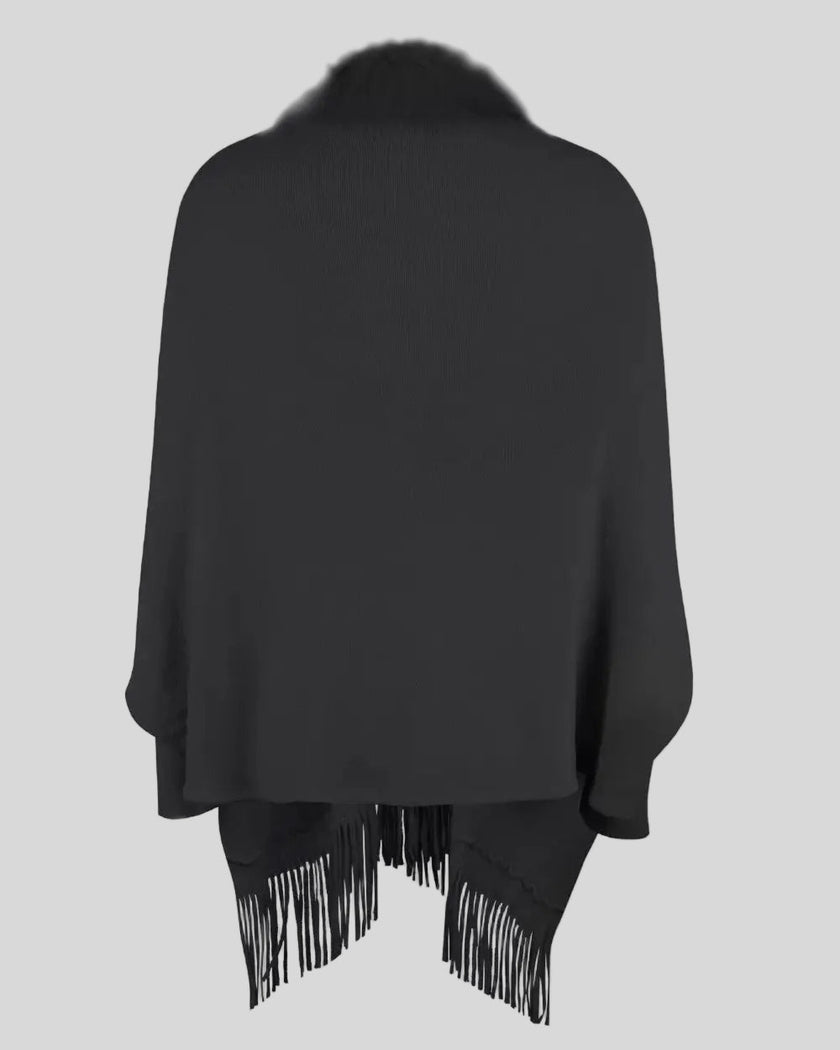 3D product back view of the SoftMotion Layer in black, highlighting the relaxed and flowy design