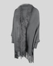 3D product side view of the SoftMotion Layer in charcoal, highlighting the Fringe details