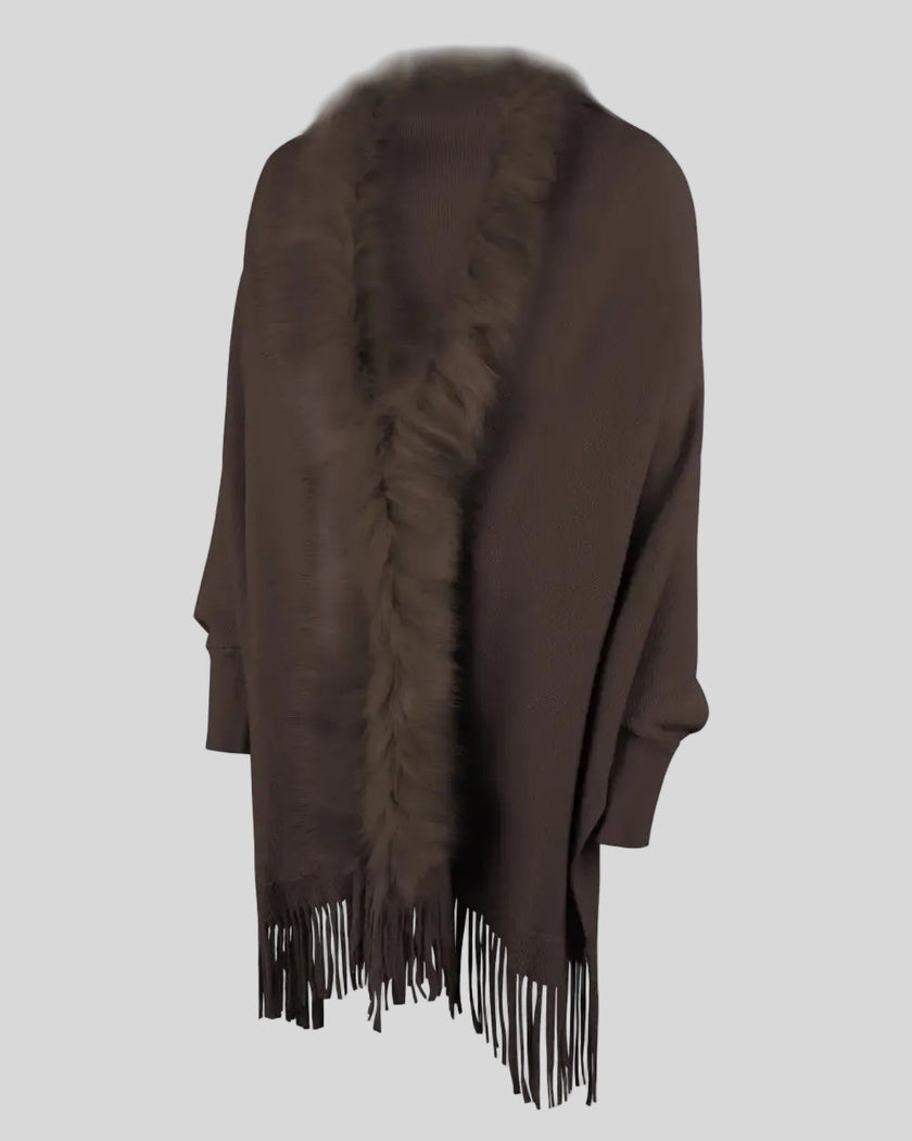 3D product side view of the SoftMotion Layer in chocolate, highlighting the Fringe details